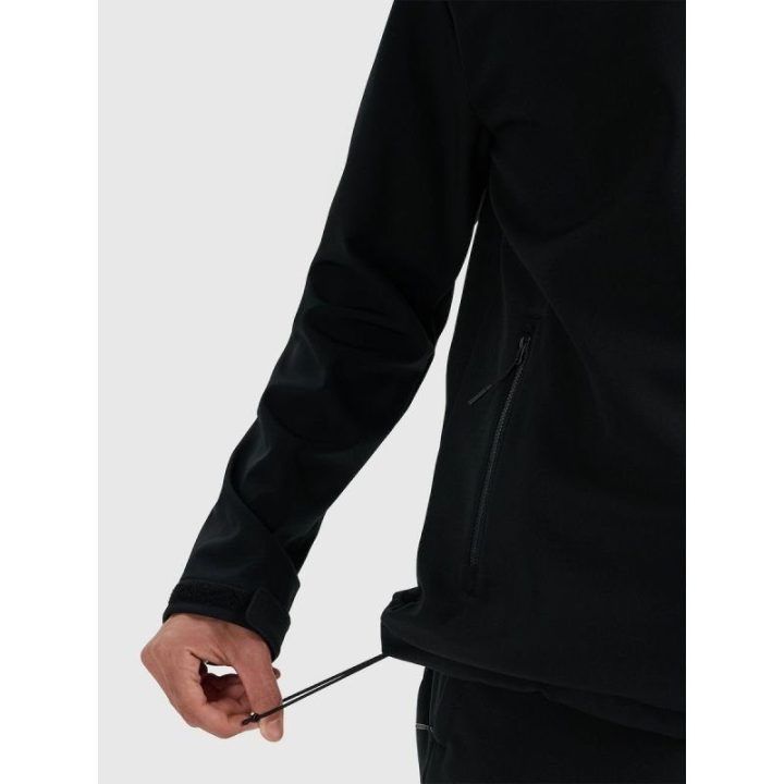 Vyriška softshell striukė su apsauga nuo vėjo 4F, juoda