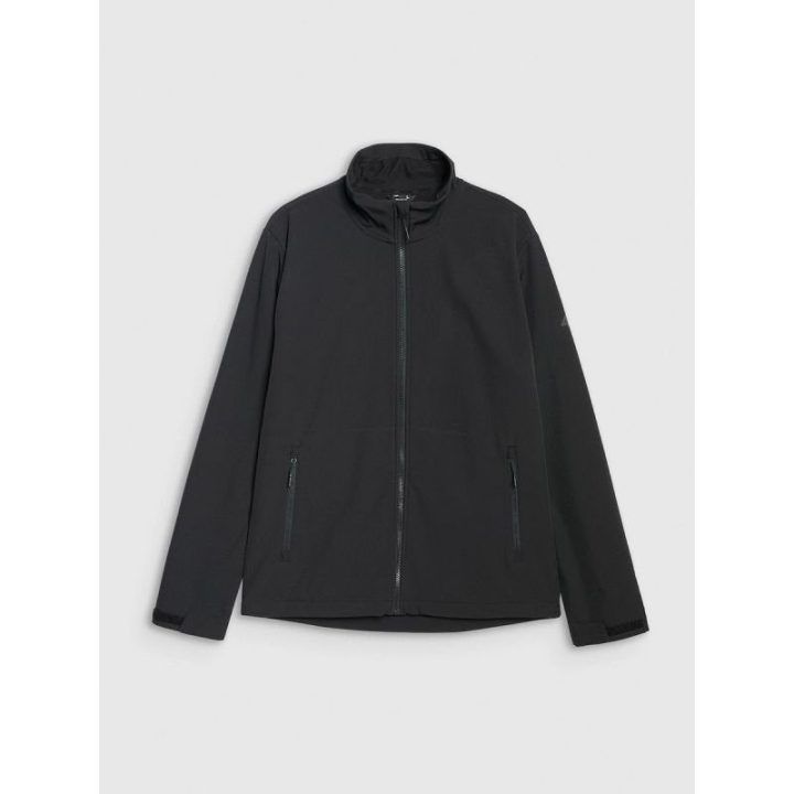 Vyriška softshell striukė su apsauga nuo vėjo 4F, juoda
