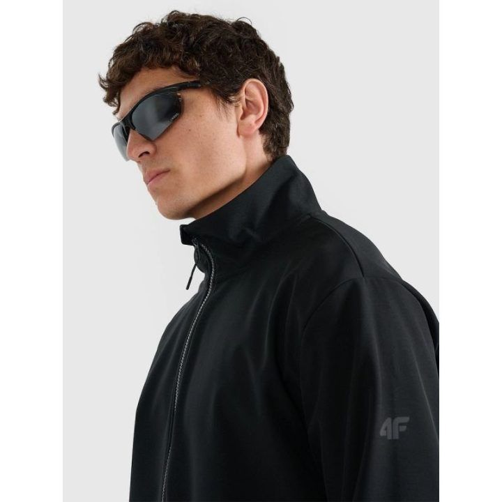 Vyriška softshell striukė su apsauga nuo vėjo 4F, juoda