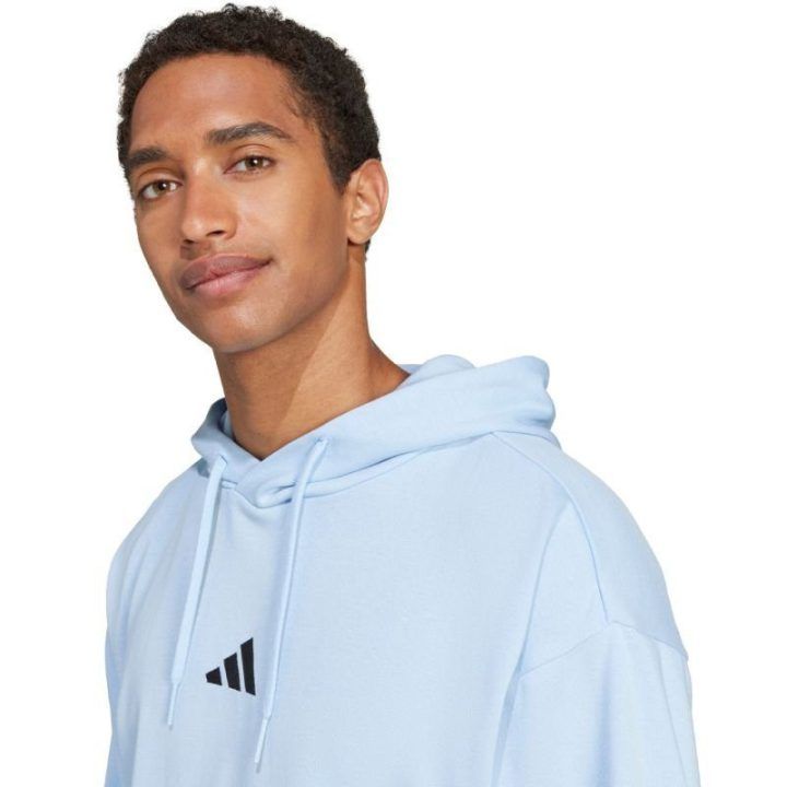 Vyriškas džemperis su gobtuvu adidas Essentials Feelcozy, žydras