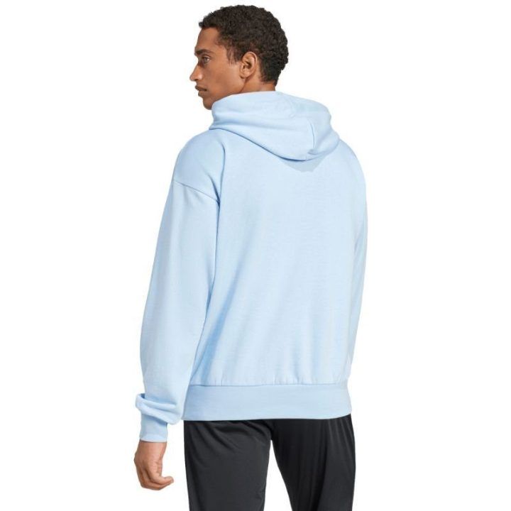 Vyriškas džemperis su gobtuvu adidas Essentials Feelcozy, žydras