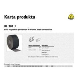Mašininis šlifavimo audinys KEMOT KL381J, 60/150/50 m