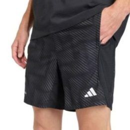 Vyriški treniruočių šortai adidas Tech Intensity Aop, juodi