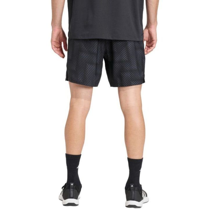 Vyriški treniruočių šortai adidas Tech Intensity Aop, juodi