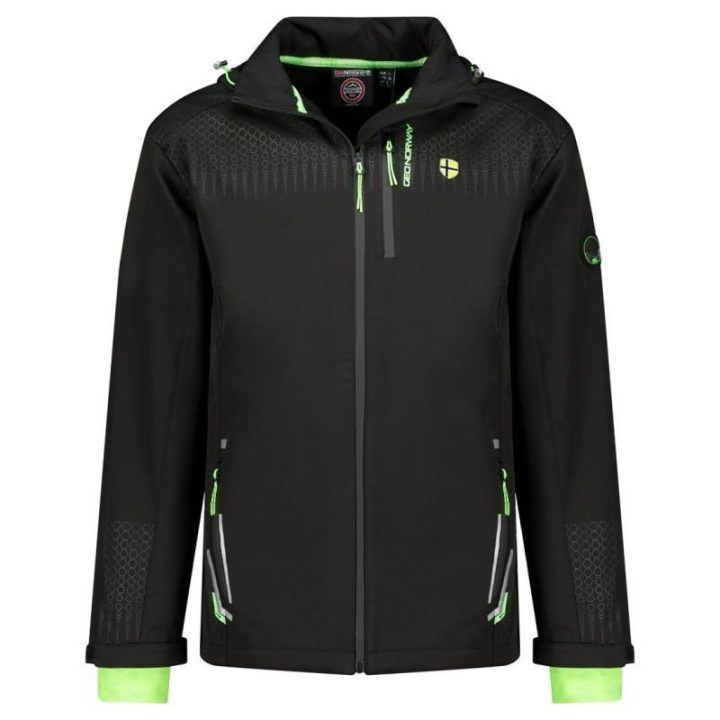 Vyriška softshell striukė Geographical Norway Trelino, juoda ir žalia