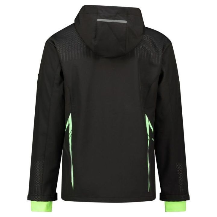 Vyriška softshell striukė Geographical Norway Trelino, juoda ir žalia