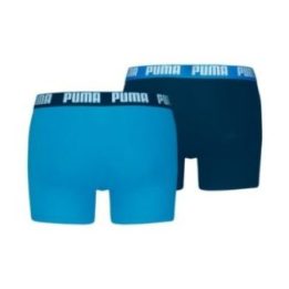 Vyriškų bokserių rinkinys Puma Everyday Basic, 2 vnt., mėlynos ir tamsiai mėlynos