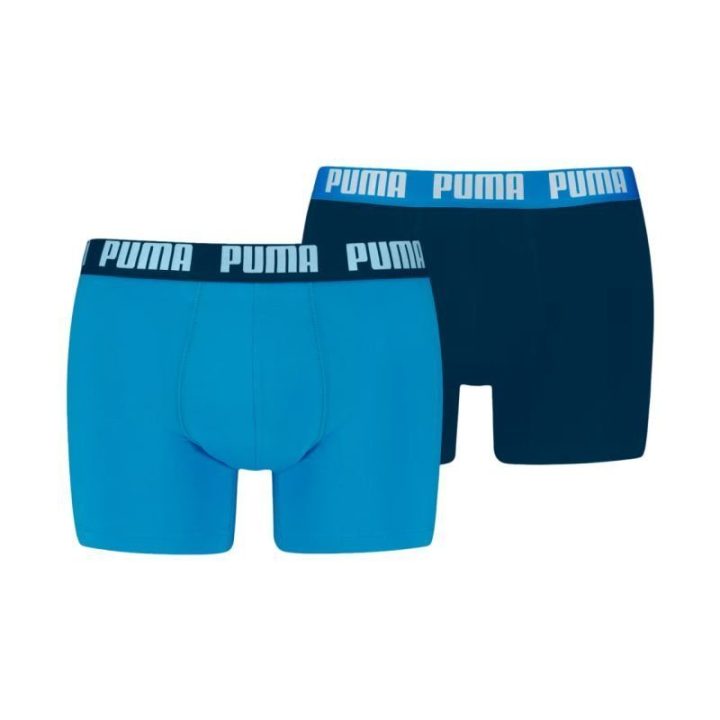 Vyriškų bokserių rinkinys Puma Everyday Basic, 2 vnt., mėlynos ir tamsiai mėlynos