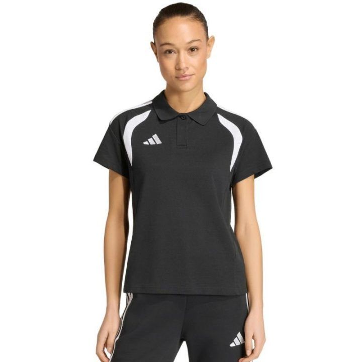 Moteriški medvilniniai polo marškinėliai adidas Tiro 26 League, juodi