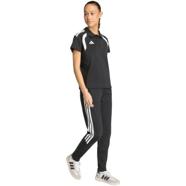 Moteriški medvilniniai polo marškinėliai adidas Tiro 26 League, juodi