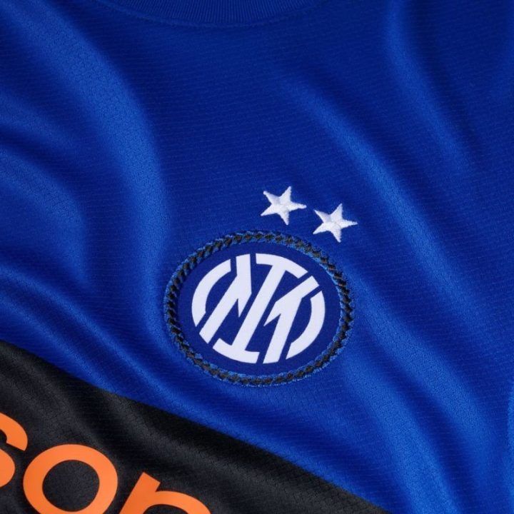Vyriški futbolo marškinėliai Nike Inter Mediolan, juodi ir mėlyni