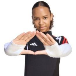 Vaikiškas futbolo džemperis adidas Tiro 26 Competition, juodas, baltas ir raudonas