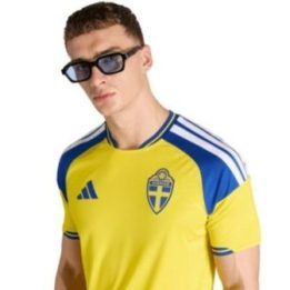 Vyriški futbolo marškinėliai adidas Sweden 26, geltoni ir mėlyni