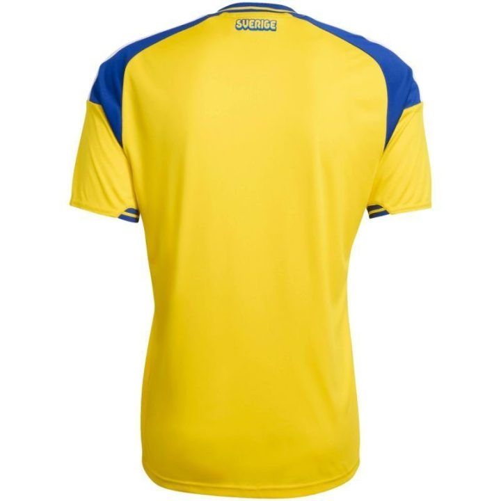 Vyriški futbolo marškinėliai adidas Sweden 26, geltoni ir mėlyni