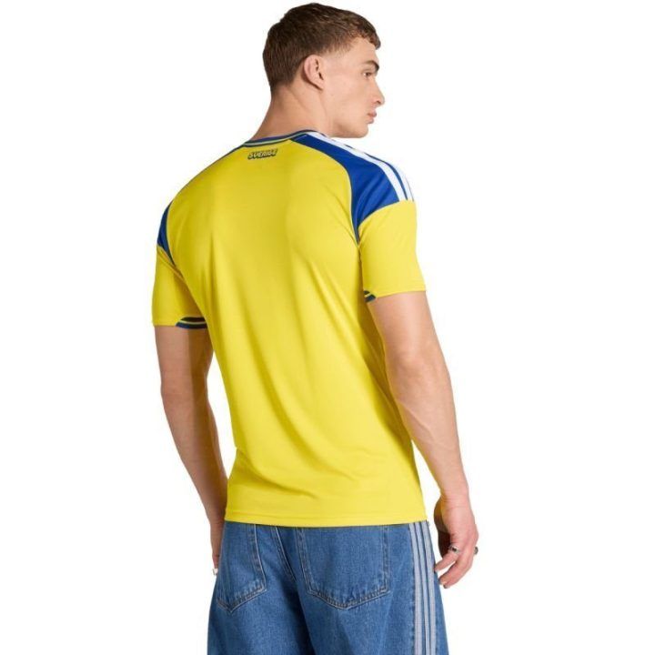 Vyriški futbolo marškinėliai adidas Sweden 26, geltoni ir mėlyni
