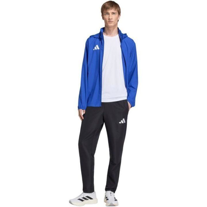 Vyriška vėjo striukė su gobtuvu adidas Entrada 26 Multi, mėlyna