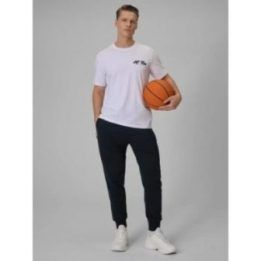 Vyriškos sportinės kelnės 4F joggerio kirpimo, tamsiai mėlynos