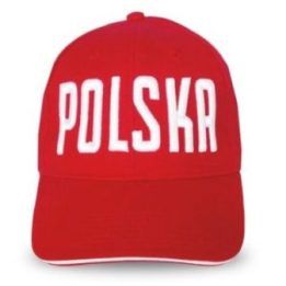 Kepurė su snapeliu „POLSKA“, Poland 2026, raudona