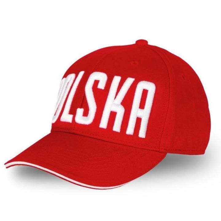 Kepurė su snapeliu „POLSKA“, Poland 2026, raudona