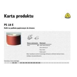 Šlifavimo popieriaus ritinys Klingspor PS18E P80, 150 mm, 50 m