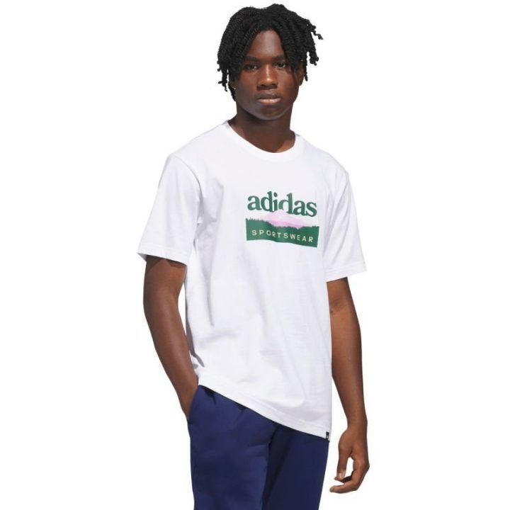 Vyriški marškinėliai adidas Sportsman Mountain Graphic, balti