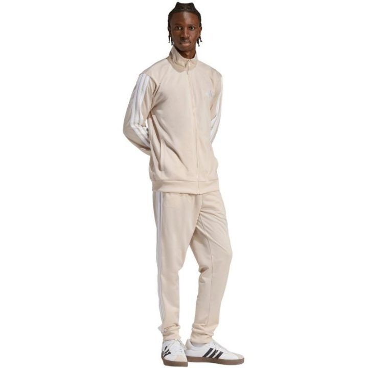 Vyriškas sportinis kostiumas su užtrauktuku adidas Dayready, smėlio