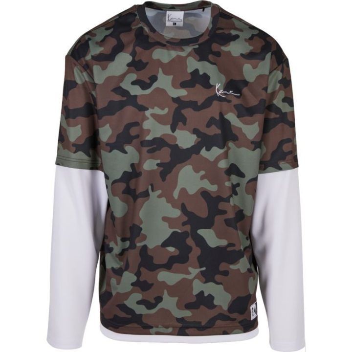 Vyriški marškinėliai ilgomis rankovėmis Karl Kani Signature Camo