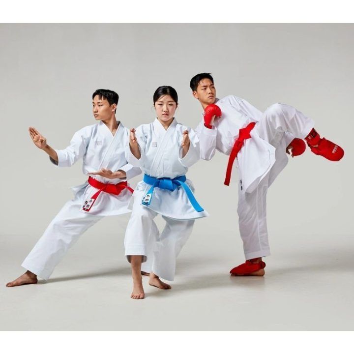 Karate blauzdų ir pėdų apsaugos Mooto 2, raudonos