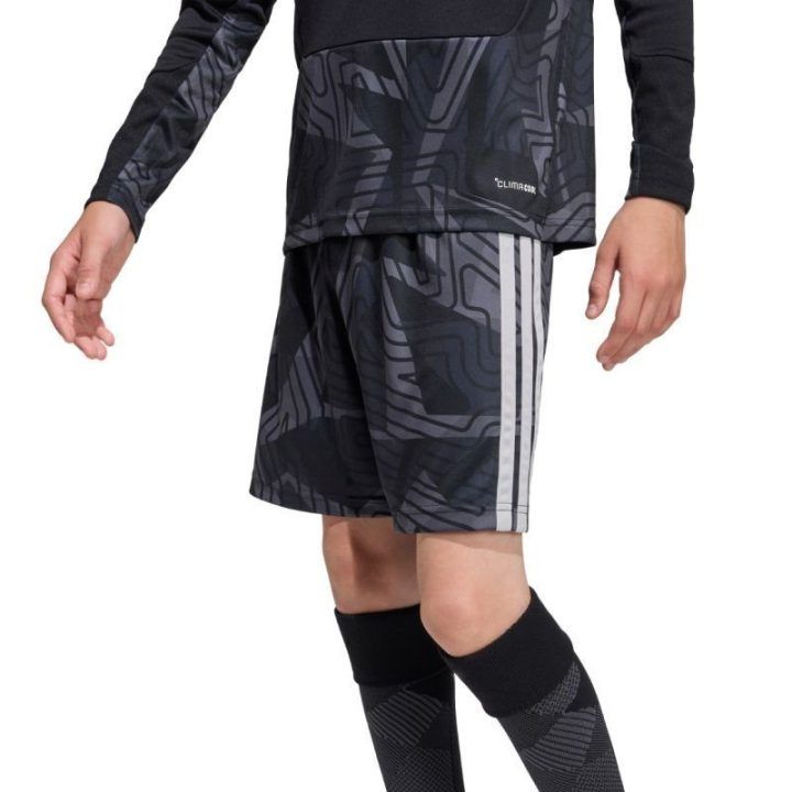 Vartininko šortai vaikams adidas Tiro 26, juodi ir pilki