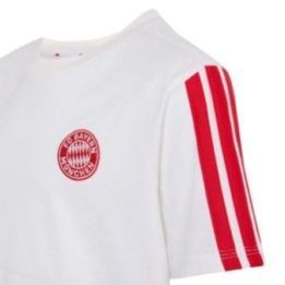 Vaikiški marškinėliai su FC Bayern motyvu adidas, balti ir raudoni