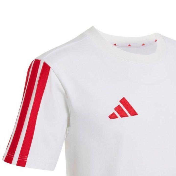 Vaikiški marškinėliai su FC Bayern motyvu adidas, balti ir raudoni