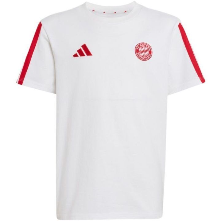 Vaikiški marškinėliai su FC Bayern motyvu adidas, balti ir raudoni