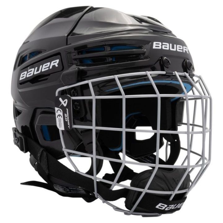 Vaikiškas ledo ritulio šalmas su grotelėmis Bauer Prodigy 2.0 Combo