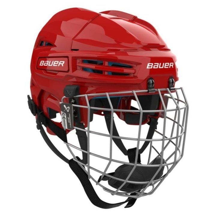 Vaikiškas ledo ritulio šalmas su grotelėmis Bauer Prodigy 2.0 Combo