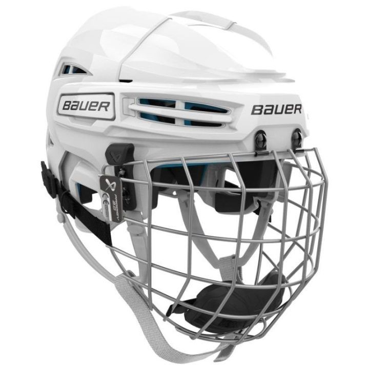 Vaikiškas ledo ritulio šalmas su grotelėmis Bauer Prodigy 2.0 Combo