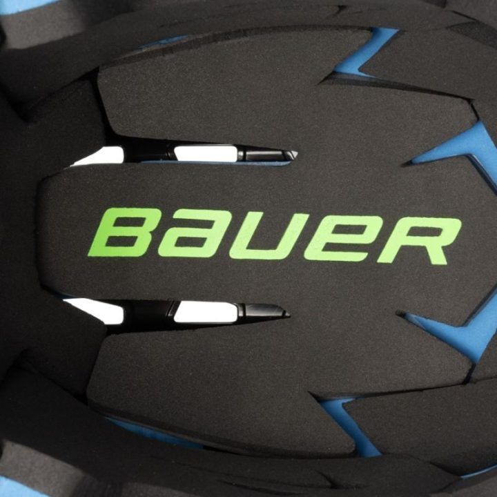 Vaikiškas ledo ritulio šalmas su grotelėmis Bauer Prodigy 2.0 Combo