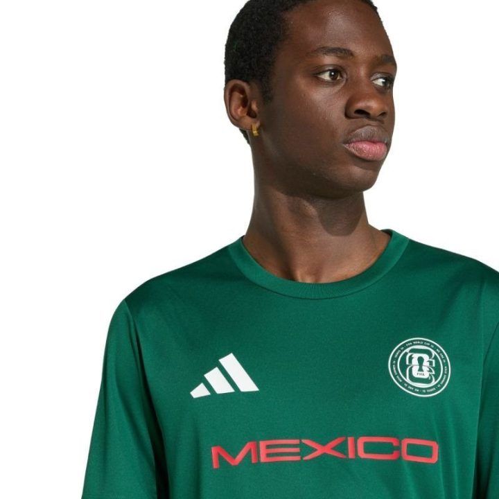 Vyriški futbolo marškinėliai adidas Mexico 26 Jersey, žali