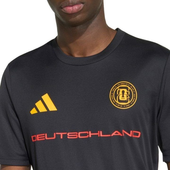 Vyriški marškinėliai adidas Germany 26 Jersey, juodi