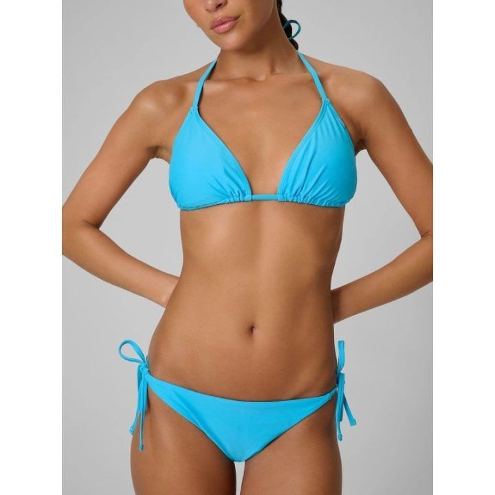 Bikini kelnaitės su raišteliais šonuose 4F, mėlynos