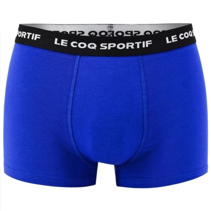 Vyriškų bokserkelnaičių komplektas Le Coq Sportif, 3 vnt., raudonos, pilkos ir tamsiai mėlynos