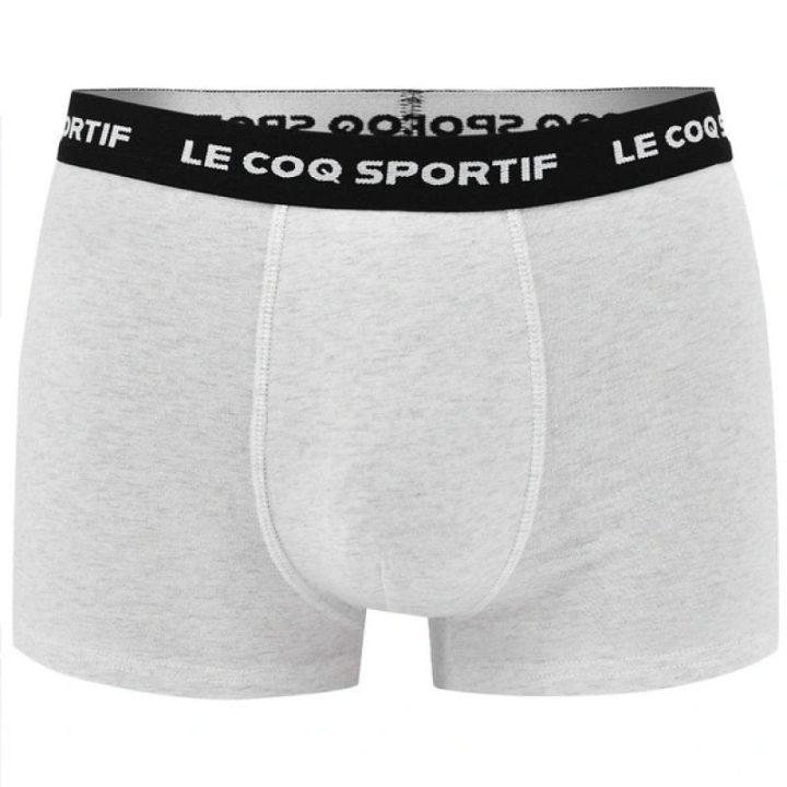 Vyriškų bokserkelnaičių komplektas Le Coq Sportif, 3 vnt., raudonos, pilkos ir tamsiai mėlynos