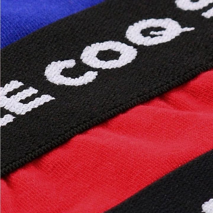 Vyriškų bokserkelnaičių komplektas Le Coq Sportif, 3 vnt., raudonos, pilkos ir tamsiai mėlynos
