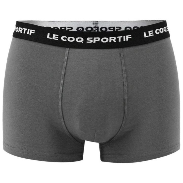 Vyriškų bokserinių kelnaičių rinkinys Le Coq Sportif, 3 vnt., juodos, pilkos ir bordo