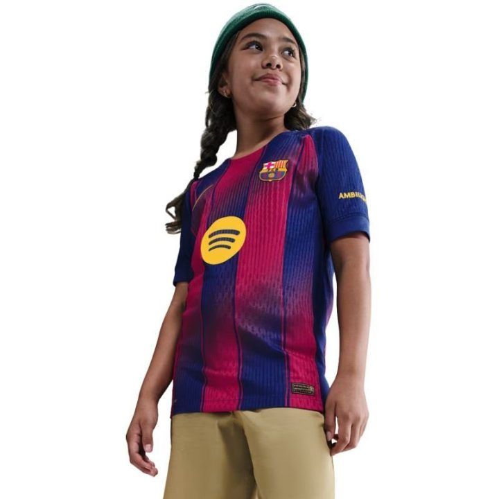 Vaikiški marškinėliai Nike FC Barcelona, tamsiai mėlyni ir bordo