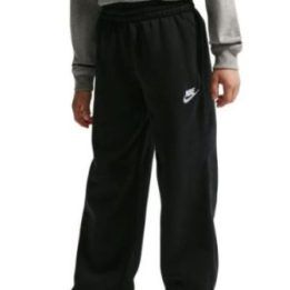 Vaikiškos kelnės plačiomis klešnėmis Nike Sportswear, juodos