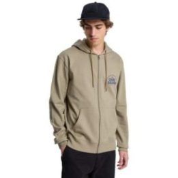 Džemperis su gobtuvu ir užtrauktuku Quiksilver, smėlio