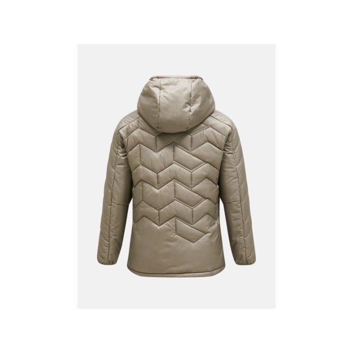 Moteriška slidinėjimo striukė Peak Performance Elevate Liner Hood, smėlio
