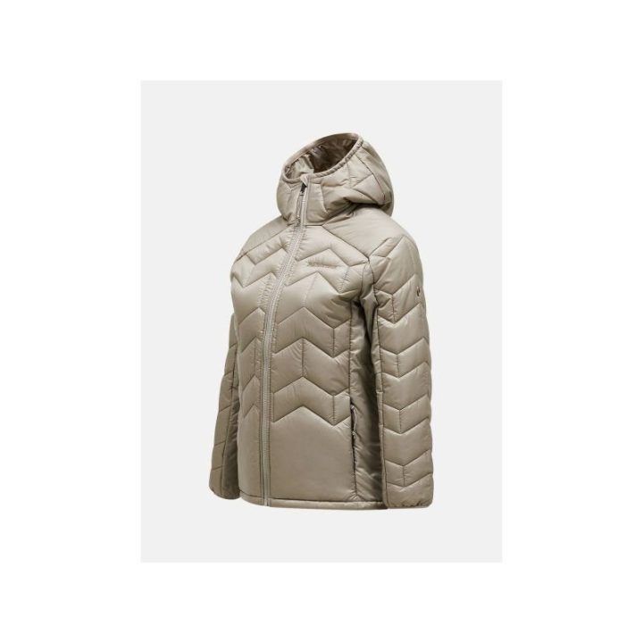 Moteriška slidinėjimo striukė Peak Performance Elevate Liner Hood, smėlio