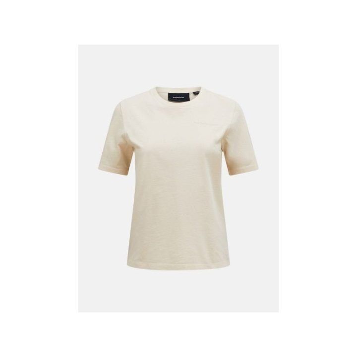 Moteriški marškinėliai Peak Performance Small Logo Tee, smėlio