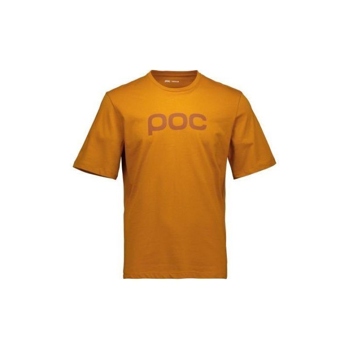 Laisvo kirpimo medvilniniai marškinėliai POC Tee, rudi
